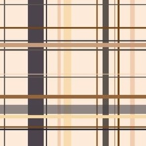 tan sand wheat ebony plaid