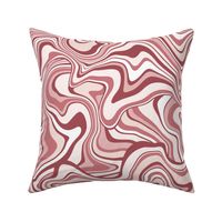 Large Scale / Abstract Groovy Psychedelic Retro Weaves / Dusty Rose