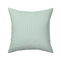 Geometric Octagon Star Drop Pattern - Calm Green