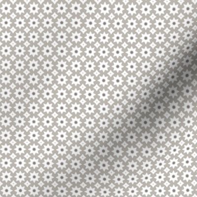 Geometric Octagon Star Drop Pattern - Warm Grey