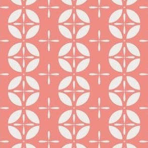 tropical pattern on pink