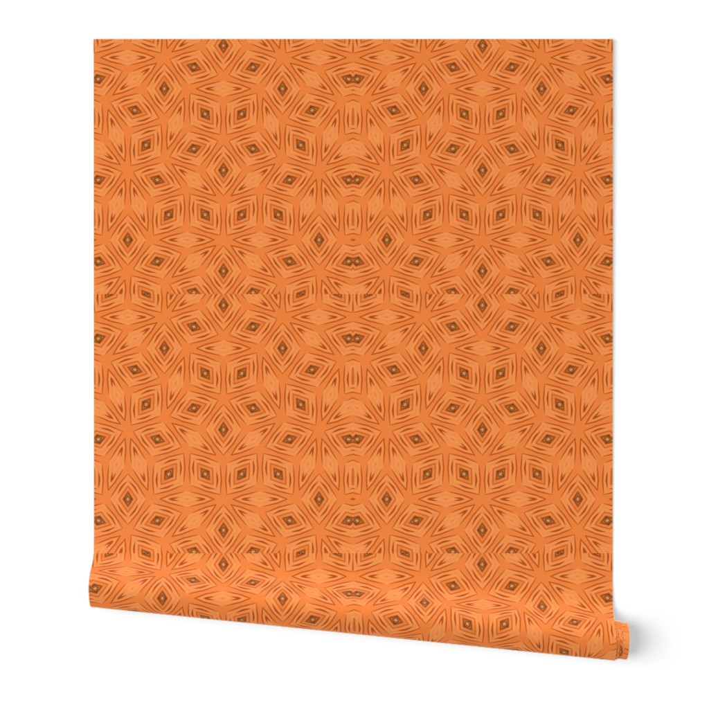 Fun Funky Terracotta Orange Pattern Halloween Fall Autumn Colors