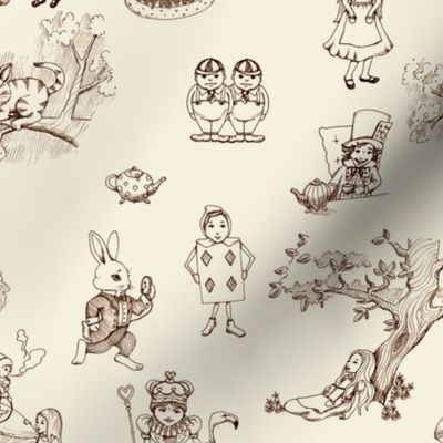 alice in wonderland toile