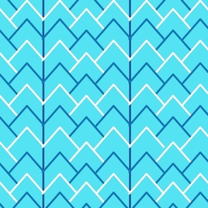 Ocean blue geometric pattern 
