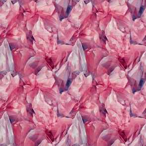 Pink Crystals Fabric, Wallpaper and Home Decor