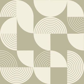 bauhaus  abstract  circles khaki
