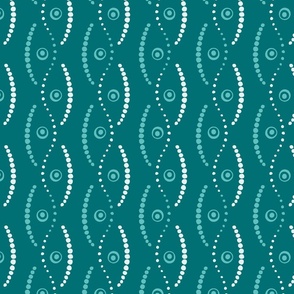 Autumn Path Footprints - Dark Teal