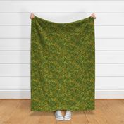 Abstract Leopard Woodland Green