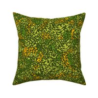 Abstract Leopard Woodland Green