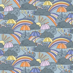 Rainbows  and umbrellas 