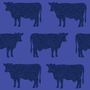 lapis + cobalt cows