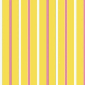 colorful stripes on yellow