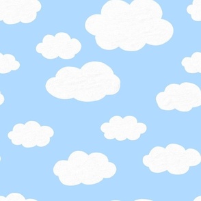 Blue sky cloud pattern
