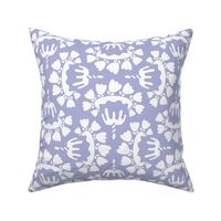 Birthday Bundt Cake with Flowers in Lavender - Ogee Drop Moroccan Tile Pattern