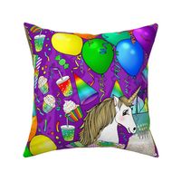 The Unicorn's Birthday Party (Purple large scale)  