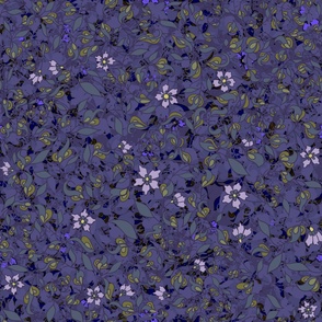 Midsummer Night Garden. Large pattern, 66.67x66.67"