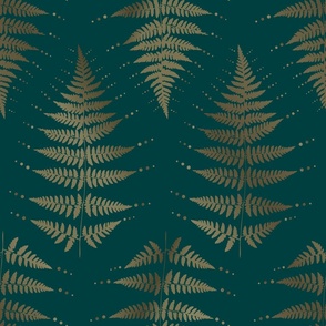 Forest fern leaves