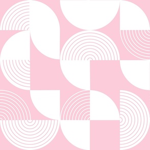  bauhaus abstract circles pink