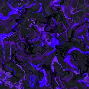 Purple Alcohol Inks on Black for Fabric and Decor