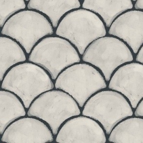 Painterly_Scallops_charcoal_And_creamy White MED