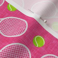 Tennis Racquet and ball - tennis racket - grey/dark pink  - C23