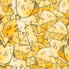 Yellow Cheese Pieces