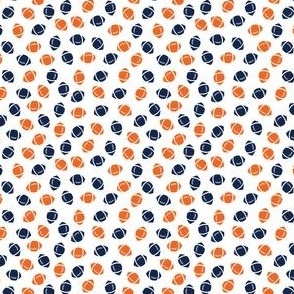 Football mini toss Navy and Orange