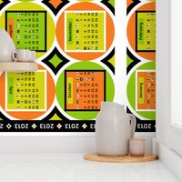 Geometric Citrus 2013 Calendar