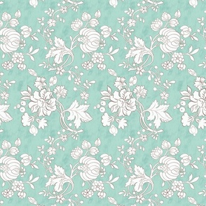 Anna Floral - Turquoise