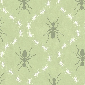 Marching Ants - Sage Green (Large Scale)