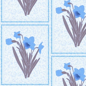 Light Blue Mosaic Daffodils
