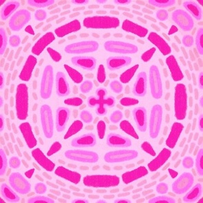 Hot Pink Tile Mandala