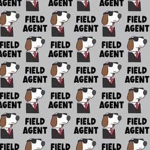 (small scale) Field Agent - Dog - grey - LAD23
