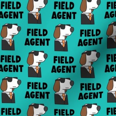 Field Agent - Dog - teal - LAD23
