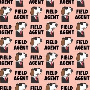 (small scale) Field Agent - Dog - pink - LAD23