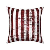 Fourth of July Grunge Red and White Stripe - Rotated - Large Scale