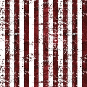 Fourth of July Grunge Red and White Stripe - Rotated - Large Scale