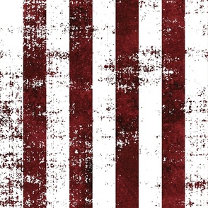 Fourth of July Grunge Red and White Stripe - Rotated - XL Scale