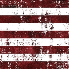 Fourth of July Grunge Red and White Stripe - XL Scale