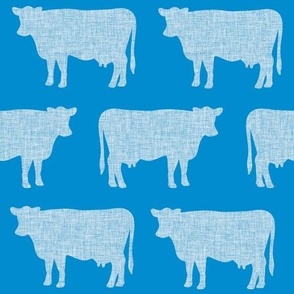 blue + sky cows