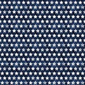 Fourth of July Grunge Blue Stars  - XS Scale