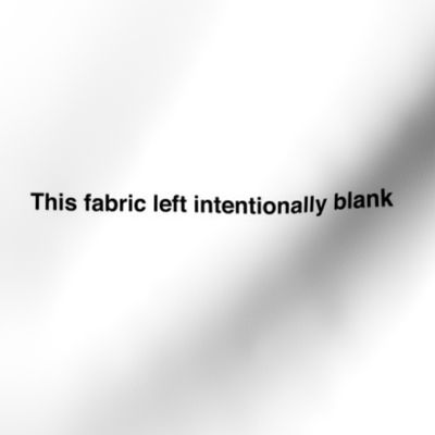 this fabric left intentionally blank