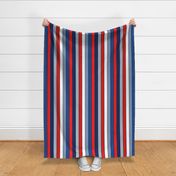 Fourth of July Stripes Bright Rotated - XL Scale