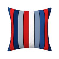 Fourth of July Stripes Bright Rotated - XL Scale