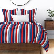 Fourth of July Stripes Bright Rotated - XL Scale
