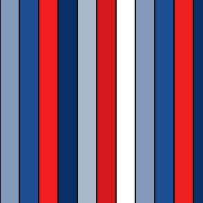 Fourth of July Stripes Bright Rotated - XL Scale