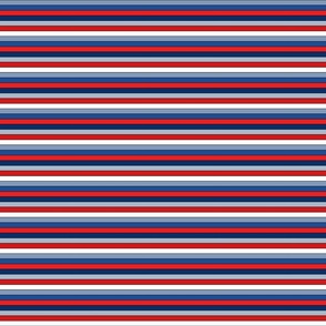 Fourth of July Stripes Bright - XS Scale