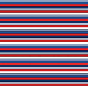 Fourth of July Stripes Bright - Small Scale