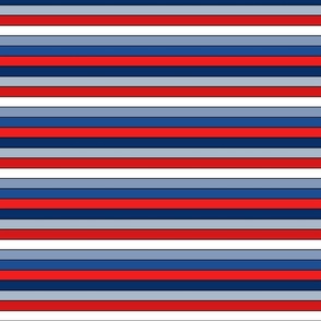 Fourth of July Stripes Bright - Medium Scale