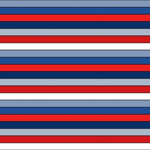 Fourth of July Stripes Bright - Large Scale
